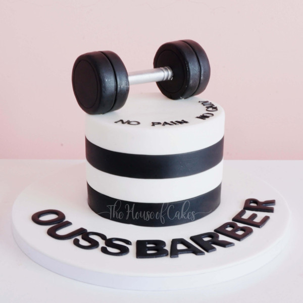 weights lifting cake