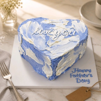 Buttercream heart cake