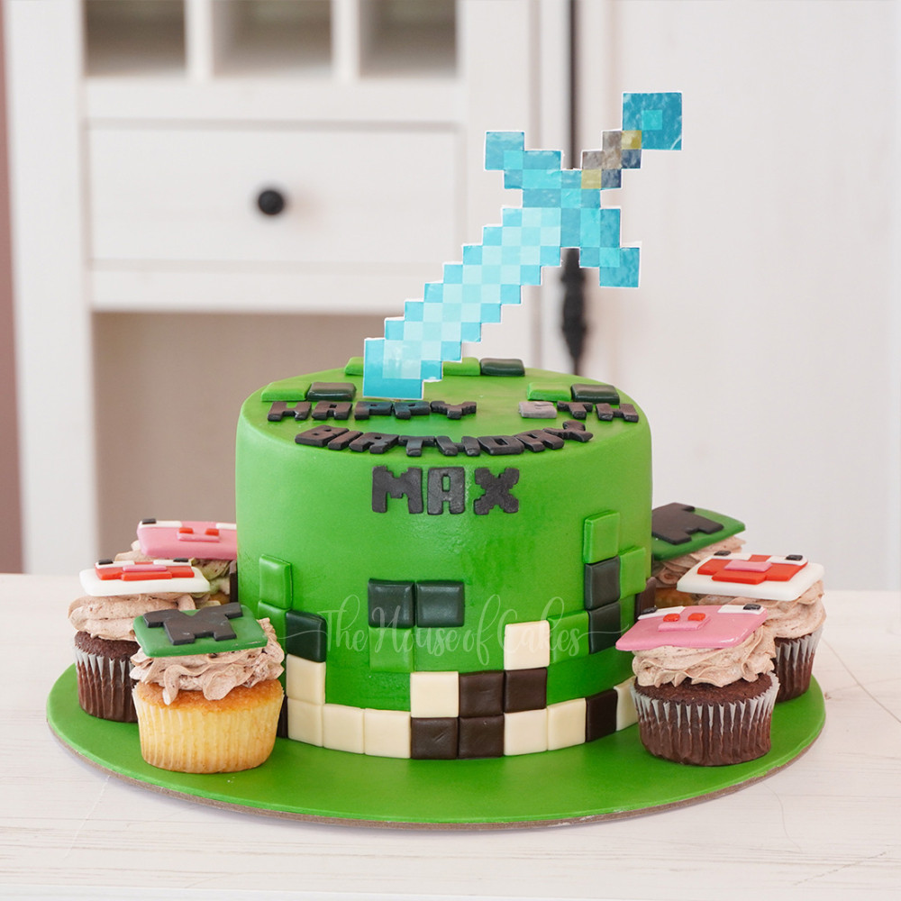 Minecraft cake in Dubai The House of Cakes Bakery