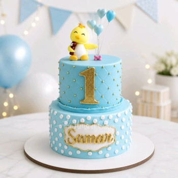 Cute chick cake