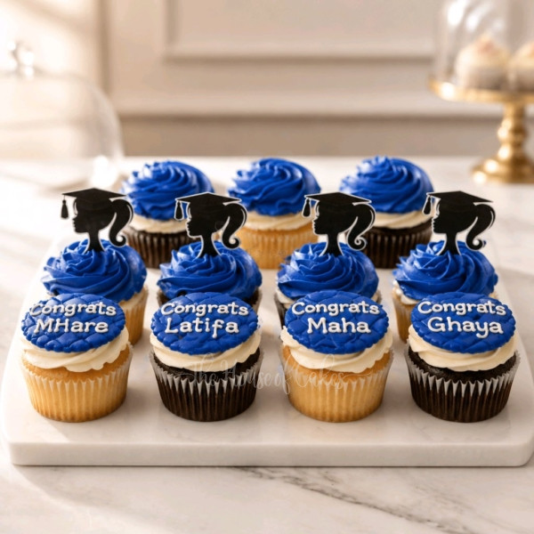 Graduation Girl Cupcakes
