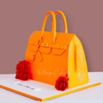 Hermès Birkin Bag Cake - Orange