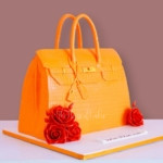 Hermès Birkin Bag Cake - Orange