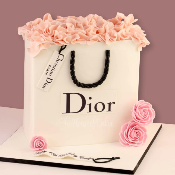 Dior Shopping Bag Cake