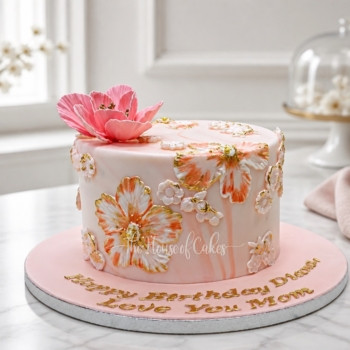 Cake with Icing Flowers from The House of Cakes