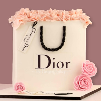 Dior Shopping Bag Cake