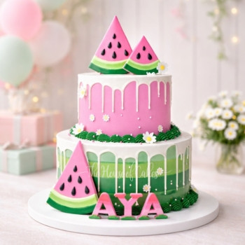 Pink Watermelon Cake in Dubai