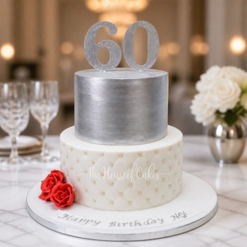 White Birthday Cake in Dubai