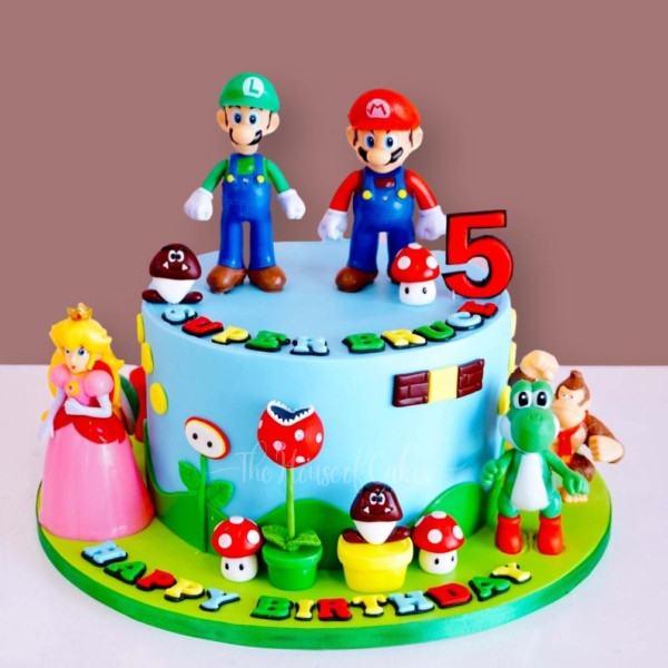 super mario cake