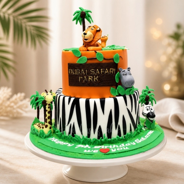 Dubai Safari Park Cake in Dubai from The House of Cakes Bakery