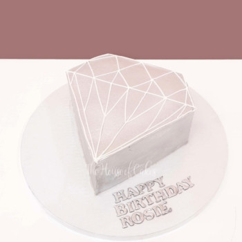 Diamond Shape Cake in Dubai