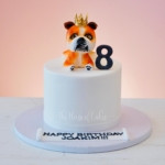 french bulldog cake