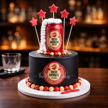 Red Horse Beer Cake in Dubai