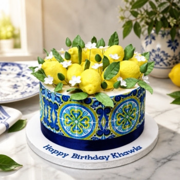 Tiles and Lemons Cake