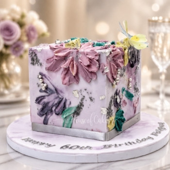 Modern Buttercream Cube Cake in Duba