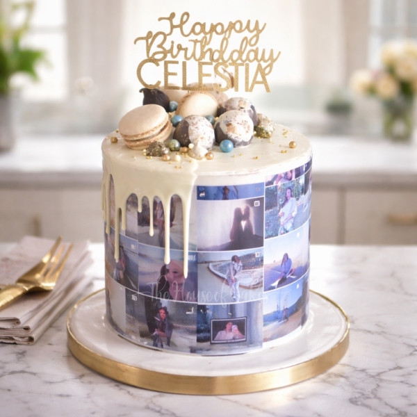 Dripping Photo Cake in Dubai
