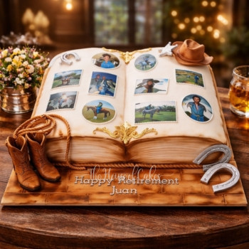 Cowboy Photo Cake in Dubai