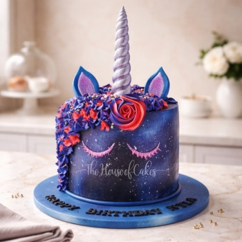 Galaxy Unicorn Cake in Dubai