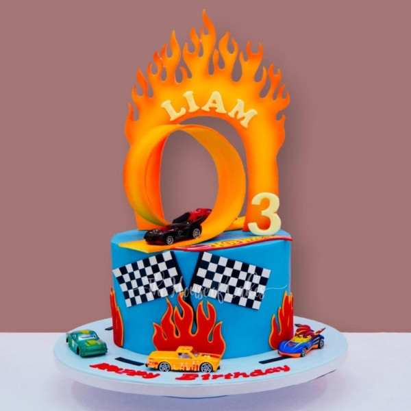hot wheels cake