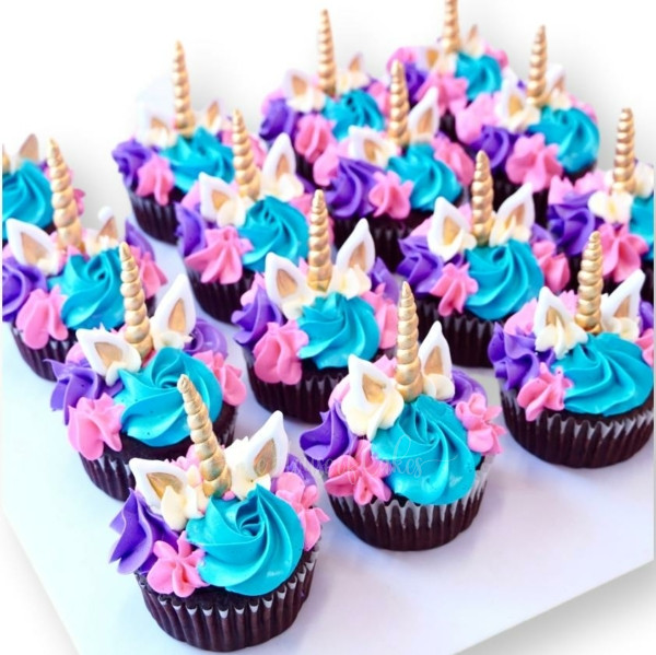 Unicorn cupcakes Cupcakes near me Cupcakes in Dubai
