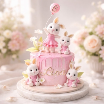 Bunny Rabbits Cake in Dubai
