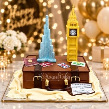 Big Ben and Burj Khalifa Cake