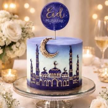 Eid Mubarak Cake for Ramadan in Dubai