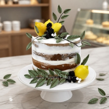 Lemon Theme Birthday Cake