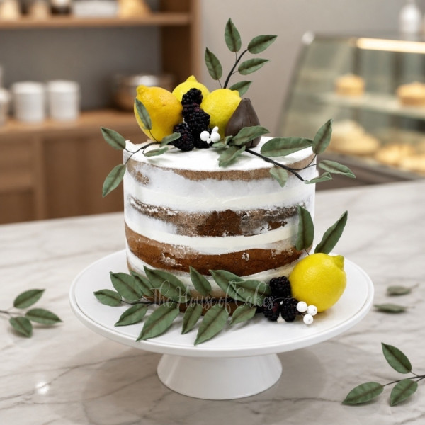Lemon Theme Birthday Cake