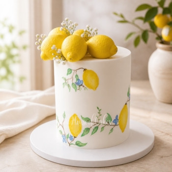 Lemon Theme Cake in Dubai from The House of Cakes Bakery