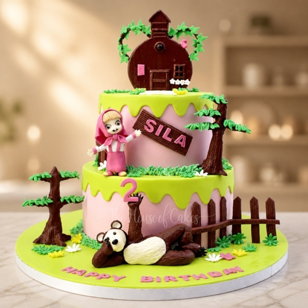 Masha and Bear cake