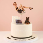 Lady in Martini Glass Cake
