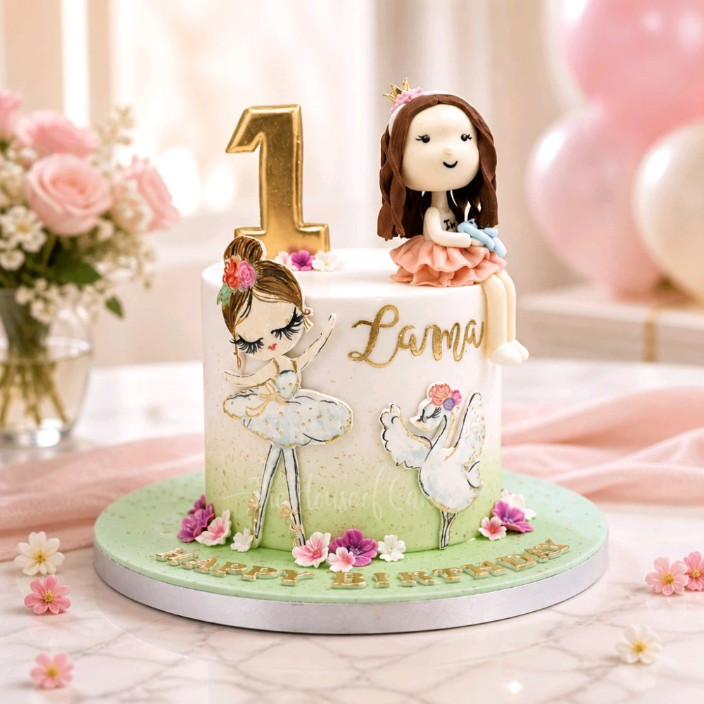 Adorable Ballerina Cake for Your Baby Girl's Birthday
