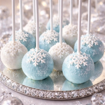 Snowflakes Cake Pops
