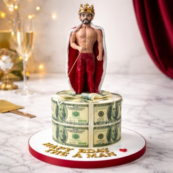 King and Money Cake in Dubai