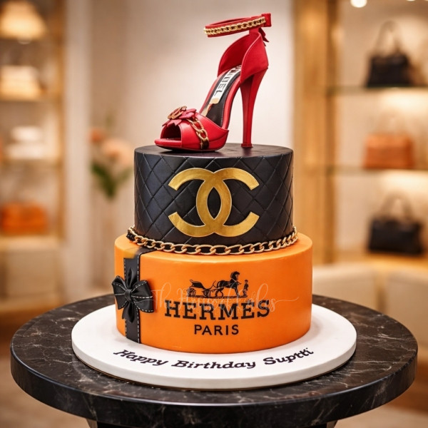 Chanel & Hermes Style Cake