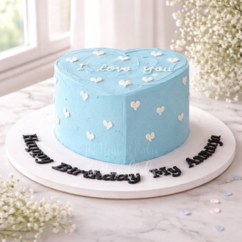 Cream Cake I Love You – Blue | Dubai