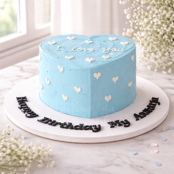 Cream Cake I Love You – Blue | Dubai