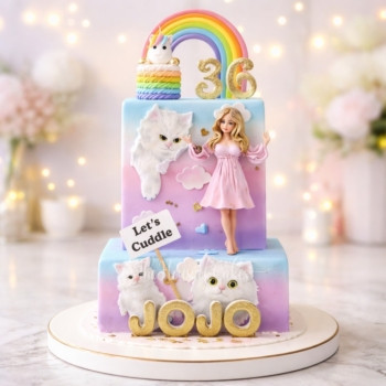 Cats Unicorn and Lady Cake in Dubai