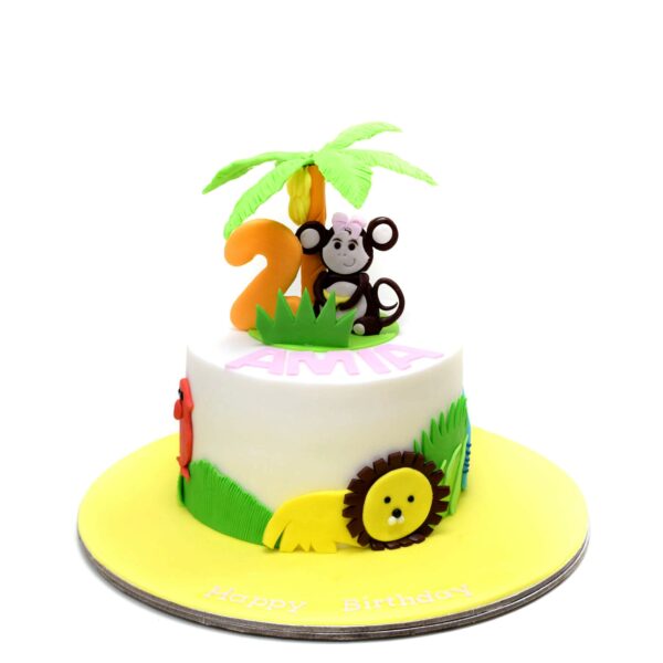 Jungle animals cake 4