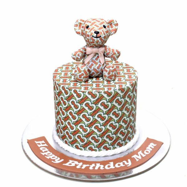 Dior Logo Teddy Bear Cake