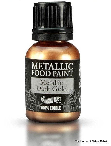 Metallic Food Paint - Dark Gold