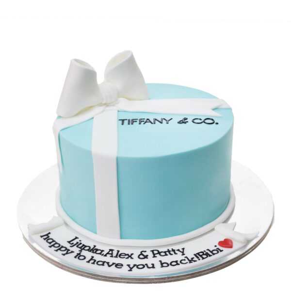 Tiffany Box Cake 4