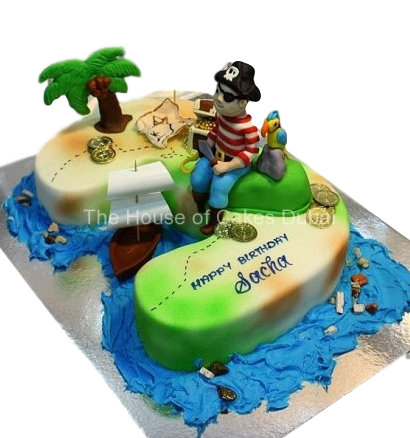 3rd Birthday Pirate Theme Cake