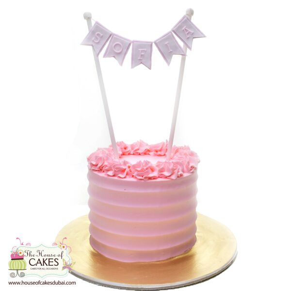 Pink cream cake