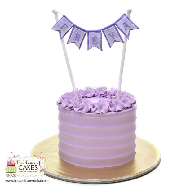 Violet cream cake