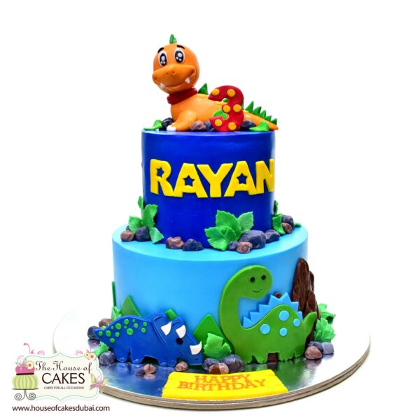Cute Dinosaurs Theme Cake