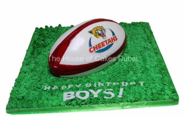 Cheetahs rugby team cake