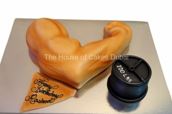 Muscle arm cake 4