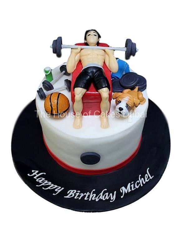 Fitness and other favourite things cake